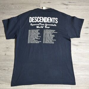 Descendents Hypercaffium Spazzinate World Tour T-Shirt Size Large Gildan